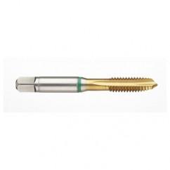 41168 2B -Flute Cobalt Green Ring Spiral Point Plug Tap-TiN - First Tool & Supply