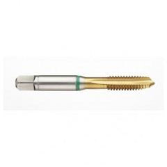 41168 2B -Flute Cobalt Green Ring Spiral Point Plug Tap-TiN - First Tool & Supply