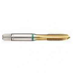 44028 2B 3-Flute Cobalt Green Ring Spiral Point Plug Tap-TiN - First Tool & Supply