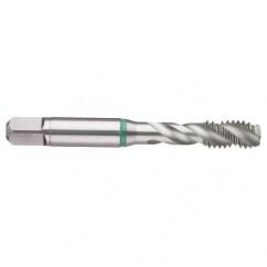 1/2-13 2B 3-Flute Cobalt Green Ring Semi-Bottoming 40 degree Spiral Flute Tap-Bright - First Tool & Supply