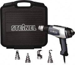 Steinel - 120 to 1,200°F Heat Setting, 4 to 13 CFM Air Flow, Heat Gun Kit - 120 Volts, 13.5 Amps, 1,600 Watts, 6' Cord Length - First Tool & Supply