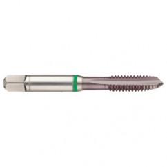M2x0.40 6H 3-Flute Cobalt Green Ring Spiral Point Plug Tap-TiCN - First Tool & Supply