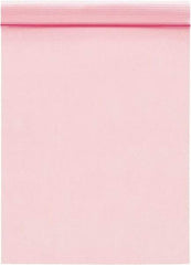 Value Collection - 10" Long x 8" Wide, 2 mil Thick, Self Seal Antistatic Poly Bag - Pink, Standard Grade - First Tool & Supply