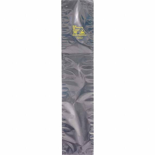 Made in USA - 24" Long x 10" Wide, 3.1 mil Thick, Open Top Static Shield Bag - Transparent, Metal-In, Standard Grade - First Tool & Supply