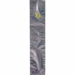 Made in USA - 24" Long x 8" Wide, 3.1 mil Thick, Open Top Static Shield Bag - Transparent, Metal-In, Standard Grade - First Tool & Supply