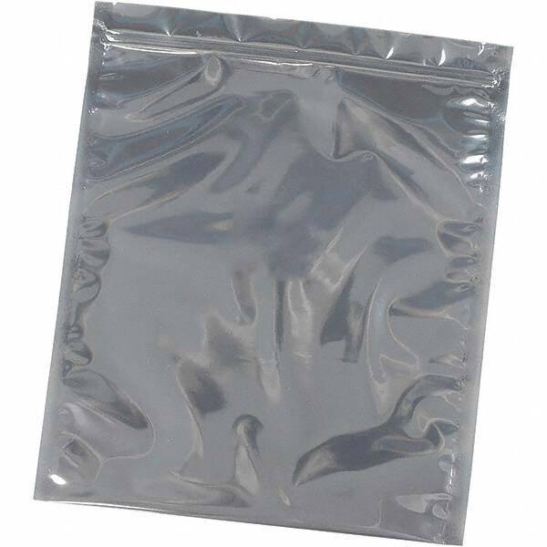 Made in USA - 6" Long x 4" Wide, 3 mil Thick, Self Seal Recloseable Zip Top Static Protection Bag - Transparent, Standard Grade - First Tool & Supply