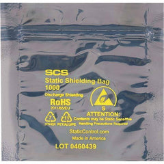 Made in USA - 24" Long x 24" Wide, 3.1 mil Thick, Self Seal Static Shield Bag - Transparent, Metal-In, Standard Grade - First Tool & Supply