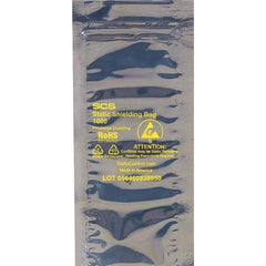 Made in USA - 10" Long x 5" Wide, 3.1 mil Thick, Self Seal Static Shield Bag - Transparent, Metal-In, Standard Grade - First Tool & Supply