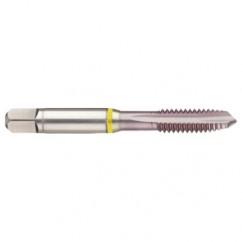 M8x1.25 2B 3-Flute Cobalt Yellow Ring Spiral Point Plug Tap-MolyGlide - First Tool & Supply