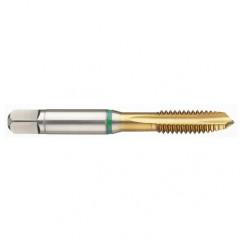 M8 x 1.25 Dia. - 6H - 3 FL - Cobalt Bottoming Green Ring Tap FORM-E-TiN - First Tool & Supply