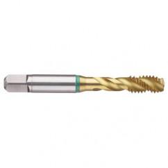 1-1/4-12 Dia. - 2B - 4 FL - Cobalt Bottoming Green Ring Tap FORM-E-TiN - First Tool & Supply