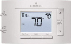 White-Rodgers - 50 to 99°F, 2 Heat, 1 Cool, Digital Programmable Multi-Stage Thermostat - 20 to 30 Volts, 1.77" Inside Depth x 1.77" Inside Height x 5-1/4" Inside Width, Horizontal Mount - First Tool & Supply