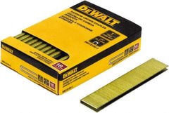 DeWALT - 1" Long x 1/4" Wide, 18 Gauge Crowned Construction Staple - Steel, Copper Finish, Chisel Point - First Tool & Supply