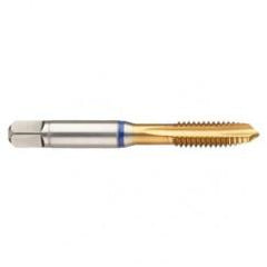 43832 3B 4-Flute Cobalt Blue Ring Spiral Point Plug Tap-TiN - First Tool & Supply