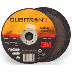 3M Cubitron II Depressed Center Grinding Wheel 78468 T27 4″ × 1/4″ × 5/8″ - First Tool & Supply