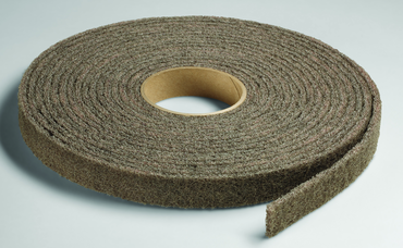 2'' x 30 ft. - Grade A Medium Grit -ium Grit - Scotch-Brite Cut & Polish Non Woven Abrasive Roll - First Tool & Supply