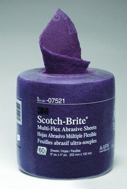 8" x 20' - A VFN Grade - Scotch-Brite™ Multi-Flex Abrasive Sheet Roll - First Tool & Supply