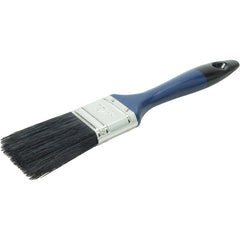 1-1/2″ Varnish Brush, Black China Bristle Fill, 2-1/4″ Trim Length, Blue Foam Handle - First Tool & Supply