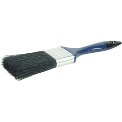 2″ Varnish Brush, Black China Bristle Fill, 3″ Trim Length, Blue Foam Handle - First Tool & Supply