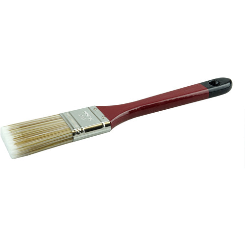 1-1/2″ Flat Sash Brush, Poly/Nylon Fill, 2-1/4″ Trim Length, Red Foam Handle - First Tool & Supply