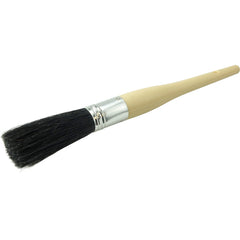 #8 15/16″ Oval Sash Brush, Black China Bristle, 3″ Trim Length, Plain Foam Handle - First Tool & Supply