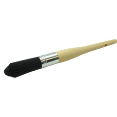 1″ Parts Cleaning Brush, Nylon Fill, 2-3/4″ Trim Length, Plain Foam Round Sash Handle - First Tool & Supply