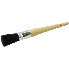 #6 13/16″ Oval Sash Brush, Black China Bristle, 2″ Trim Length, Plain Foam Handle - First Tool & Supply