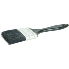 2″ Industrial Varnish Brush, Black China Bristle, 2″ Trim Length, Blue Plastic Handle - First Tool & Supply