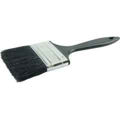 3″ Industrial Varnish Brush, Black China Bristle, 2-1/4″ Trim Length, Blue Plastic Sash - First Tool & Supply