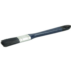 1″ Flat Sash Brush, Black China Bristle, 2″ Trim Length, Blue Foam Handle - First Tool & Supply