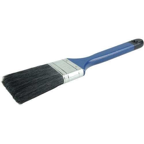 2″ Flat Sash Brush, Black China Bristle, 3″ Trim Length, Blue Foam Handle - First Tool & Supply