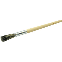 #2 7/16″ Round Sash Brush, Grey Bristle Fill, 1-3/4″ Trim Length, Plain Foam Handle - First Tool & Supply