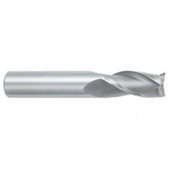 1 Dia. x 4 Overall Length 3-Flute Square End Solid Carbide SE End Mill-Round Shank-Center Cutting-TiALN - First Tool & Supply