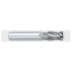 27/64 Dia. x 2-3/4 Overall Length 4-Flute Square End Solid Carbide SE End Mill-Round Shank-Center Cutting-TiALN - First Tool & Supply