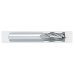 27/64 Dia. x 2-3/4 Overall Length 4-Flute Square End Solid Carbide SE End Mill-Round Shank-Center Cutting-TiALN - First Tool & Supply