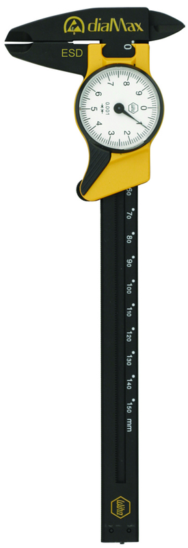 0 - 6 / 0 - 150mm Measuring Range (0.1mm Grad.) -ESD Safe Dial Caliper - #41106 - First Tool & Supply