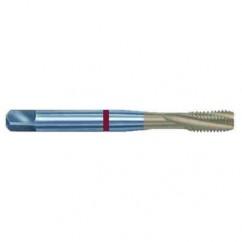 7/8-9 2B 5-Flute PM Cobalt Red Ring Semi-Bottoming 15 degree Spiral Flute Tap-TiN - First Tool & Supply