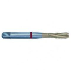 12-28 2B 3-Flute PM Cobalt Red Ring Semi-Bottoming 15 degree Spiral Flute Tap-TiN - First Tool & Supply