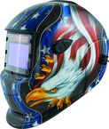#41265 - Solar Powered Welding Helmet - Eagle/Flag - Replacement Lens: 4.5x3.5" Part # 41264 - First Tool & Supply
