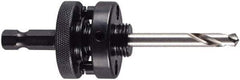 M.K. MORSE - 1-1/4 to 6" Tool Diam Compatibility, Hex Shank, High Speed Steel Integral Pilot Drill, Hole Cutting Tool Arbor - 3/8" Min Chuck, Hex Shank Cross Section, Quick-Change Attachment, For 1-1/4 to 6" Hole Saws - First Tool & Supply