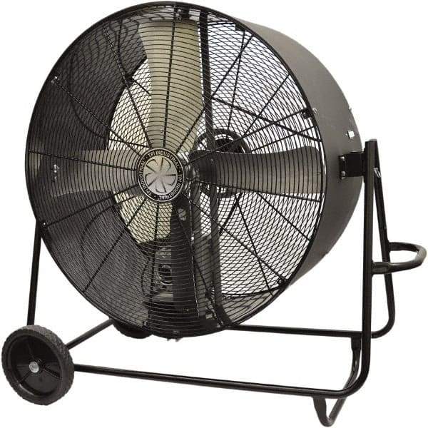 TPI - 48" Blade, Belt Drive, 1 hp, 14,400 CFM, Floor Style Blower Fan - 15 Amps, 120 Volts, 1 Speed, Single Phase - First Tool & Supply