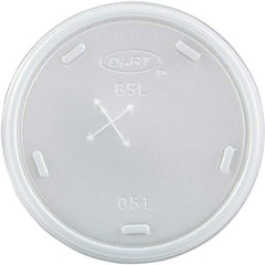 DART - Plastic Cold Cup Lids, Fits 8-9 oz Cups - Translucent - First Tool & Supply