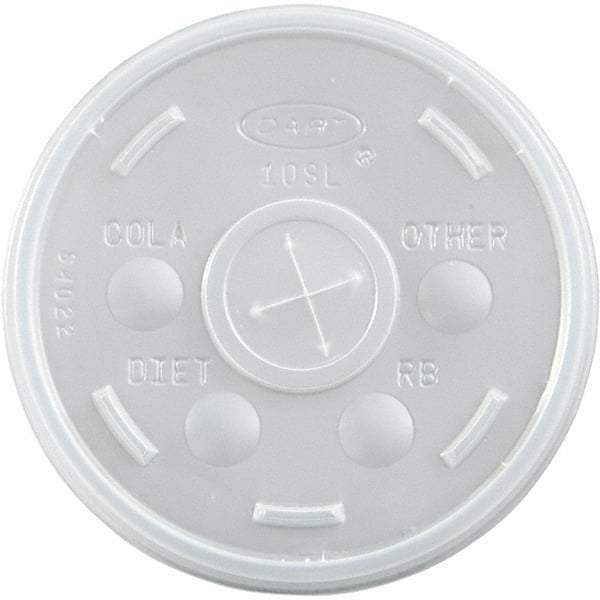 DART - Plastic Cold Cup Lids, 10 oz - Translucent - First Tool & Supply