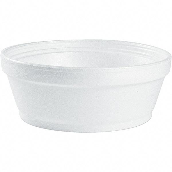 DART - Foam Food Containers, Foam, 8 oz - White - First Tool & Supply