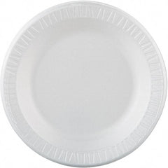 DART - Foam Dinnerware Plate, 10-1/4" - White - First Tool & Supply