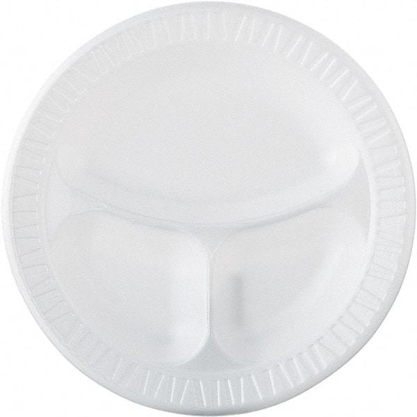 DART - Dart Famous Service Dinnerware, 3-Compartment Plate, 10 1/4" - White - First Tool & Supply