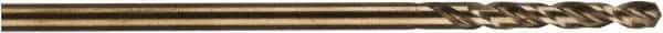 DeWALT - 5/32" 135° Cobalt Jobber Drill - Oxide/Gold Finish, Right Hand Cut, Spiral Flute, Straight Shank, 3-7/64" OAL, Pilot Point - First Tool & Supply