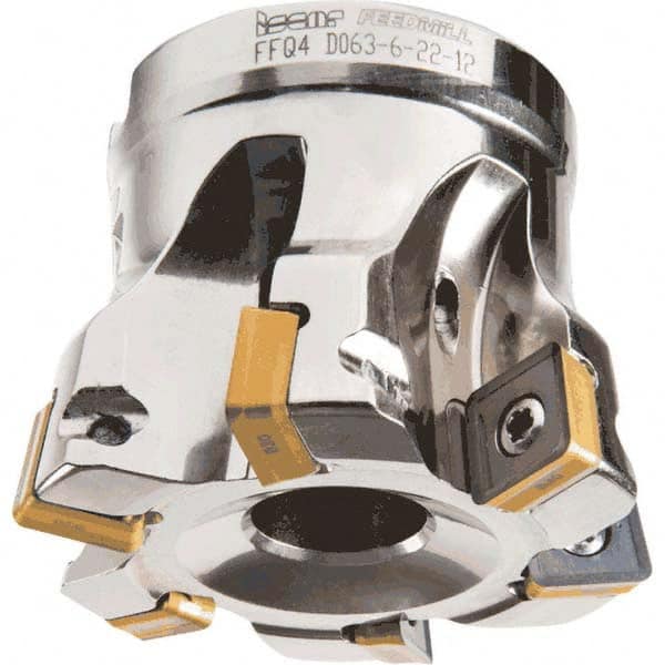 Iscar - Indexable High-Feed Face Mills Cutting Diameter (Decimal Inch): 4.11 Cutting Diameter (mm): 104.4 - First Tool & Supply