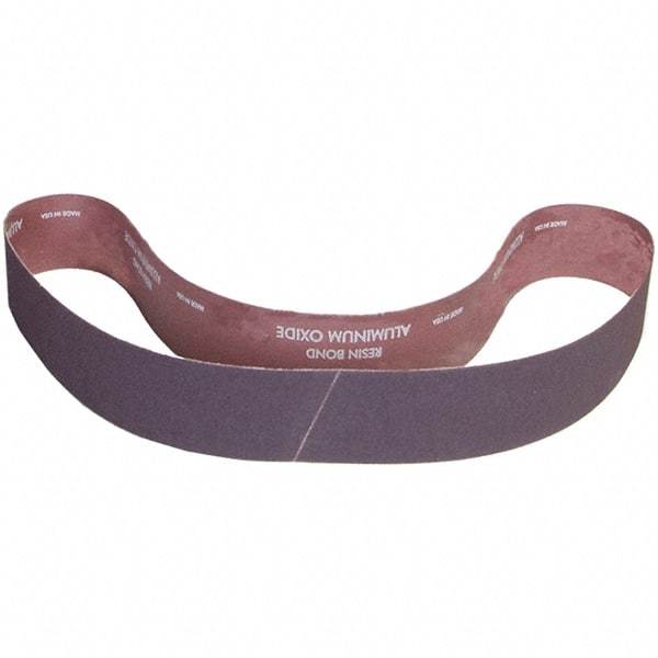 Norton - 3" Wide x 48" OAL, 60 Grit, Aluminum Oxide Abrasive Belt - Aluminum Oxide, Coated, X Weighted Cloth Backing - First Tool & Supply