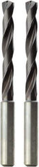 Seco - Letter P 140° Solid Carbide Jobber Drill - TiAlN Finish, Right Hand Cut, Spiral Flute, Cylindrical Shank, 103mm OAL, Standard Point - First Tool & Supply